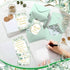 LemonSecret 60 Set 4 6 Inch 4 Greenery Thank You Card with Envelope Sticker x Design Luxurious Gold Employee