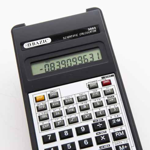 BAZIC 10-Digit Scientific Calculator with Flip Cover