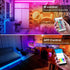100ft TJOY Smart Led Strip Lights for Bedroom, Work with Alexa, RGB Color Changing Music Sync Led Lights with App
