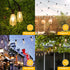 25FT 13 ST38 Bulbs (1 Dimmable Brightever Outdoor String Lights, Patio Lights with LED Edison Spare), Waterproof