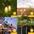 50FT 2700K 27 ST38 Bulbs, Brightever Outdoor String Lights Waterproof, Bright LED Patio Lights with Shatterproof