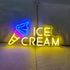 15.7"" 7.8"" Ice Cream Neon Sign Ice Cream Light Ice Cream Signs for Business, Ice Cream Bar Sign Decor for Drinking