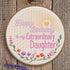 Prime Greetings Happy Birthday Card for Daughter - Eco-Friendly, Made in America, 5in x 7.75in, Protective Mailer