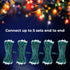 60 LED Mini Christmas Lights Cool White Green Wire String Lighting Indoor Outdoor Xmas Tree Garden Holiday Party Decor
