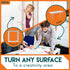 Undo White Board Sticker, Easy Cut Dry Erase Board for Wall Art or Classroom Decor, 12 Inches by 33 feet