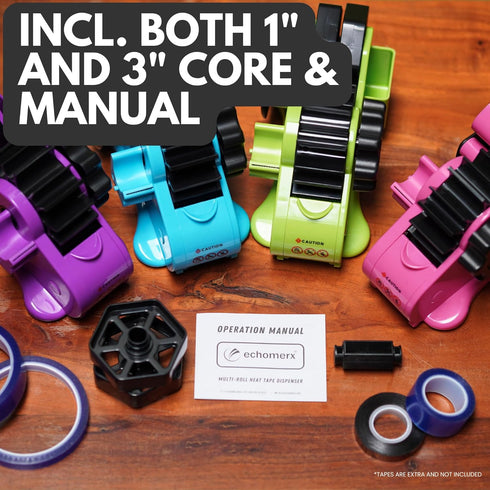 echomerx Pink Heat Tape Dispenser - Sublimation Tape Dispenser for Pre-Cut Heat Resistant Tape