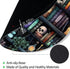 lebrocoli 8.6 8.6 inch Bookshelf and Skull Mouse Pad, Skeleton Goth Gothic Small Round Mousepads for Desk, Mini Travel