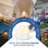 E12 Bulbs 10W 900lm 3-in-1 3500mAh 60W Bulbs 4 Pack Rechargeable Light with Remote, Battery Operated Emergency