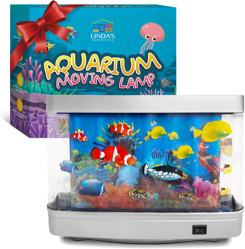 Linda's Essentials Fake Fish Tank Frutiger Aero Fish Lamp - Fake Aquarium