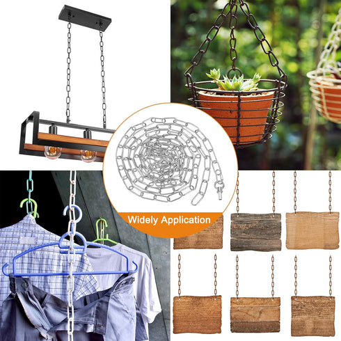 15 65 Lbs PATIKIL Feet Lighting Chain for Hanging Lamp, Chandelier Chain Light Fixture Chain Load Capacity for Pendant
