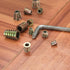 230 Pcs Threaded Inserts Nuts Assortment Tool Kit, 11 Sizes Metric M4/M5/M6/M8/M10 for Wood Inserts and Bolts
