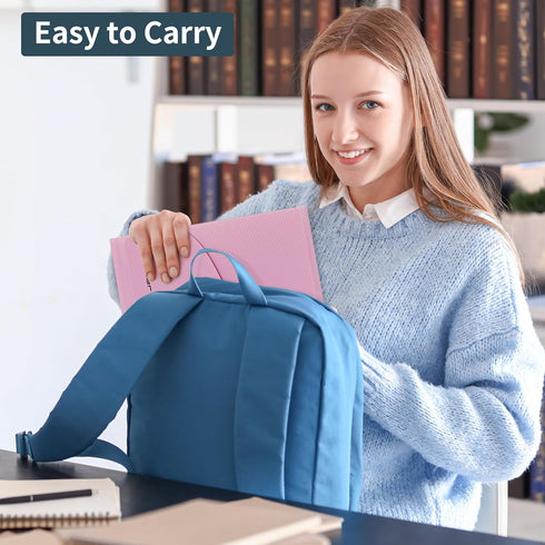 JARLINK 7 Pockets Expanding File Folder, A4 Size Accordion Document Organizer, Portable Cute Paper Organizer, Macaron