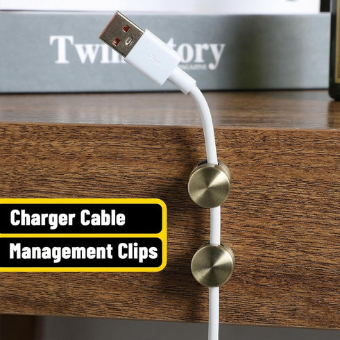 SHENLIU 3 Pcs Cable Anchors for Desk, Adhesive Charger Holders for Cords, Adjustable Cord Holder Cable Clips Cables