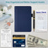 RSAquar Server Book Organizer with Zipper Pocket, PU Leather Restaurant Guest Check Presenters Card Holder