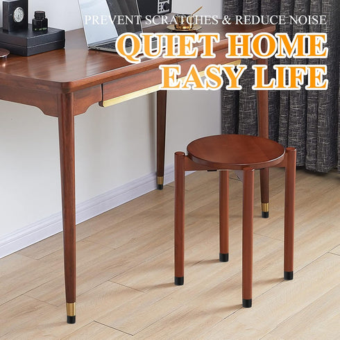Kemcatui 32 3/4" PCS Folding Chair Leg Caps, PVC Table Cap, Round Chair Feet Covers Chair Leg Floor Protectors & end