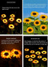 SLXTOU Led Solar Sunflower Flower Light, Outdoor Garden Garden Decoration Light, Lawn Plug-in Light