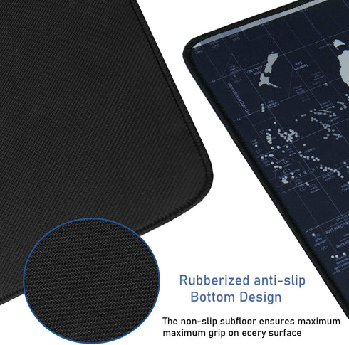 Gaming Mouse Pad, Large Extended Desk Mouse Pad, Non-Slip Spill-Resistant with Special-Textured Surface, Anti-Fray