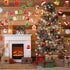 TaoBary 39 Pcs Christmas Bulletin Board Decorations Set - Merry Christmas Stockings, Balls, Gift Boxes for Classroom