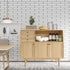 CRE8TIVE Thick Brown Wood Contact Paper, Peel and Stick Textured Removable Wallpaper for Countertops, 12"x80"