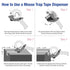 Partners Brand PTDEC2 Tape Logic Mouse Trap Carton Sealing Tape Dispenser, 2", Red/Black