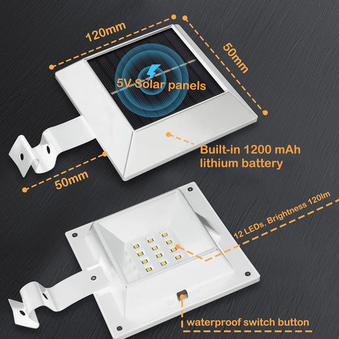 Solar Flag Pole Light, Bright White 6000k Upgrade Solar Powered for 5ft 6ft Flag Pole, Waterproof Outdoor LED Lights
