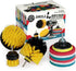Drillbrush Power Scrubber Brush Set - Drill Brush Attachment - Grout Brush