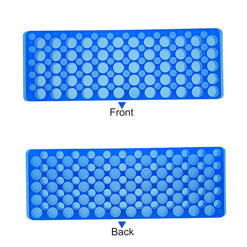 MECCANIXITY Centrifuge Tube Rack, 60-Well Double Panel for 0.5ml/1.5ml/2ml Tubes, Pack of 2