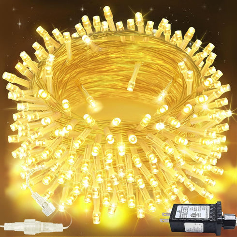 Connectable 200 LED String Lights Indoor Outdoor with Timer, 66FT 13 Modes
