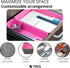 Desktop Storage Drawers - Makeup Organizer Drawers - Office Drawer Organizer Tray - Pink Organizers and Storage - Home Desk Bins Dividers Box Compartment Organization - Pack of 7, Hot Pink by Teeo