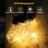 20 Bulb 14FT 100 Bulbs Hanging Battery Operated String Lights, LED Vintage Battery Outdoor Lights, Waterproof Indoor