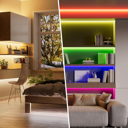 5-in-1 Dimmable Home/Siri,DC12-24V PAUTIX WiFi LED Controller for Monochrome CCT RGB RGBW RGBCCT LED Strip Lights