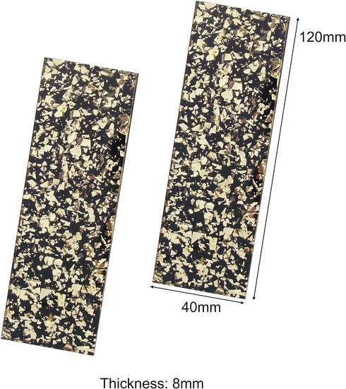 NC HAISDA Acrylic Knife scales Handle Material Slabs Knives Custom DIY Tool for Knife Makrer Blanks Blades pack of 2 Gold by NC