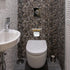 Bathroom Wall Mounted Marble Tissue Roll Holder with Shelf Modern Design for Keys Phone Items Stylish Toilet Paper