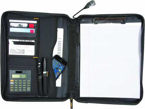 CLC Custom Leathercraft L217 Lighted Pro Business Portfolio for Professionals