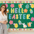 Happy Easter Bulletin Board Set Easter Egg Border Rabbit Bunny Chick Spring Cutouts for Kids Classroom School Decor