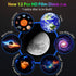 12 1 15 Galaxy Projector for Bedroom, in Star Projector Night Light Bluetooth Speaker, White Noise Planetarium