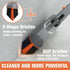 180Rotation 53in Eazer Grout Brush with Long Handle, Tile Grout Cleaning Brush, V-Shape Shower Scrubber Cleaner, Stiff