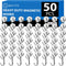 E BAVITE 30LBS Swivel Swing Silver Magnetic Hooks, Pack of 50, Powerful Neodymium Rare Earth Hooks for Kitchen