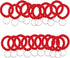 StayMax 50 pcs Stretchable Key Ring Band, Black Spiral Wrist Coil Keychain for Number Tag