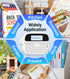 Label Maker Machine with Tape, Rechargeable Handheld Bluetooth Label Maker Printer for School Supplies, M950