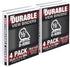 Samsill Durable 0.5 Inch Binder, Made in the USA, D Ring Customizable Clear View Binder, White, 4 Pack, Holds 125 Pages