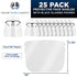 (Pack 25) TCP Global Salon World Safety Face Shields with Black Glasses Frames of - Ultra Clear Protective Full Face