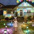 2 Pack echosari Color Changing Solar Pathway Lights, Dynamic Pattern Multicolor & Warm White Solar Lights Outdoor
