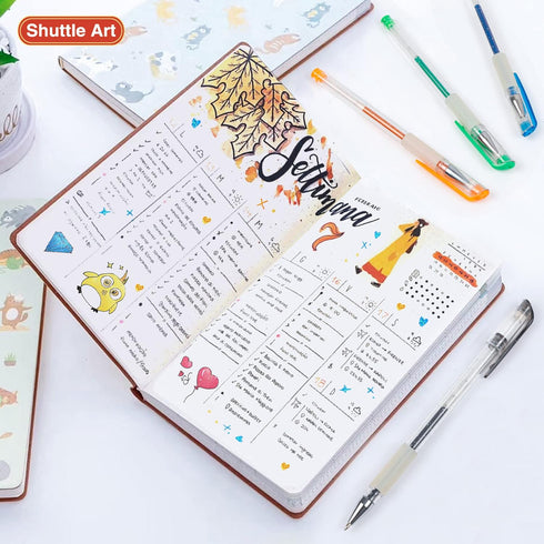 Shuttle Art 160 Pack Glitter Gel Pens, 80 Colors Set with 80 Refills for Adults Coloring Books and Crafts