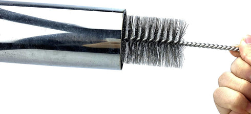 Pipe Cleaning Brush Set, 8 Piece Variety Pack with Stainless Steel Bristles for Auto Parts, Bottles, Guns, Tubes
