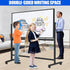 Large Rolling White Boards on Wheels 60 X 36 Inches Magnetic Dry Erase Board with Stand, Double-Sided 5' x 3' Whiteboard with Stands Stand Up White Board for Office, School, Home by CALENBO