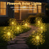 Aureate Horizon 4 Pack 8 120 Solar Garden Firework Lights Outdoor Waterproof, Solar Lighting with Lighting Modes, LED