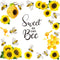 Rozer 35 Pcs Summer Bee Bulletin Board Decorations, Back to School Bee Cutouts with Adhesive Dots for Classroom