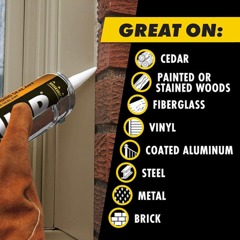 OSI Quad Window, Door and Siding Sealant Gray 509, 10 fl oz Cartridge
