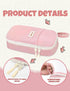 SUNEE Cute Pencil Case, Aesthetic Pen Pouch, Large Pencil Bag with Zipper, Kawaii Storage for School Supplies